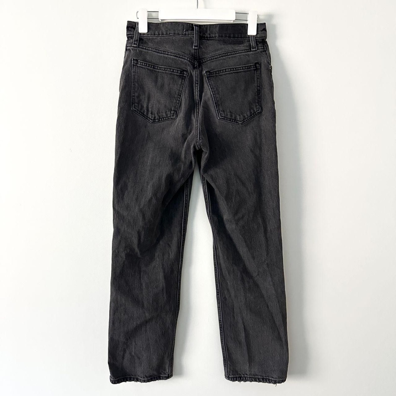 Abercrombie & Fitch The 90s Straight Ultra High Rise Jeans Faded Black ...
