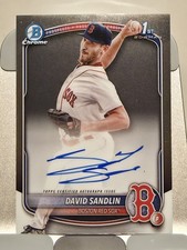 2025 Bowman Chrome - Prospect Autographs David Sandlin, #CPA-DSA (AU, RC)