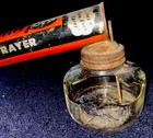 Vintage Black Flag Bug Pump Sprayer Glass Bowl Ants Flies Advertising Excellent — photo 4