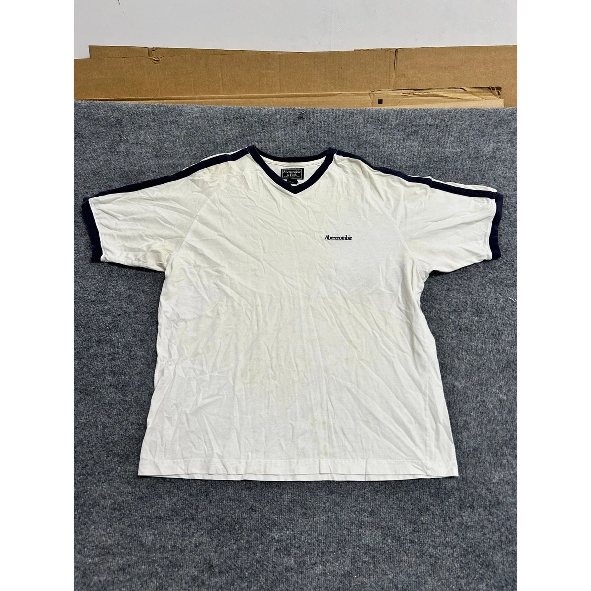 Abercrombie & Fitch Cotton Short Sleeve Striped T-Shirts for Men