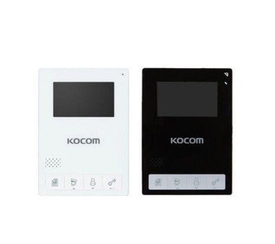 KOCOM KCV-434 Weißes 4,3-Zoll-LCD-Videotelefon + KC-C60 Türkamera / Express