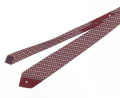 Pierre Cardin Herrenkrawatte rot geometrisch