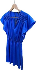 Express royal blue satin mini dress size small
