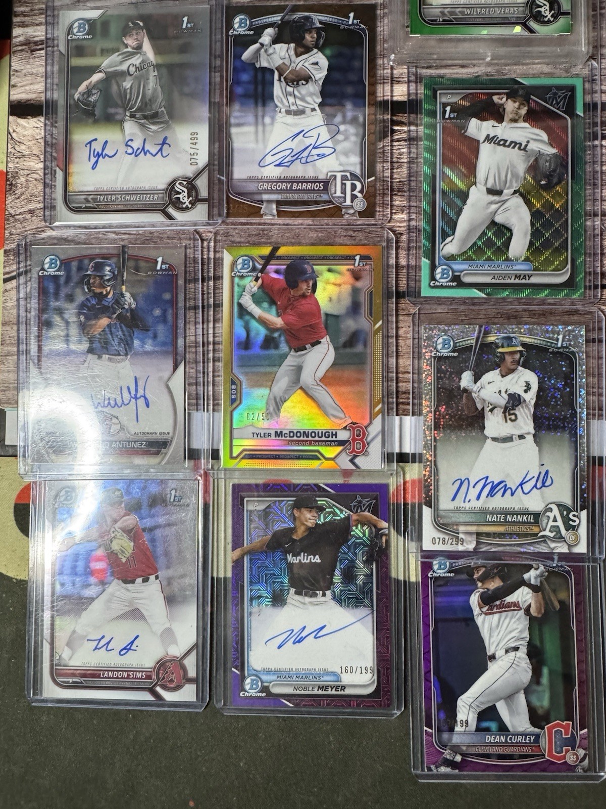 2026 Bowman Chrome Lot 730+ 14 Autos, 6 Parallels, 35 Insert, 18 Mojo PSA 10 RC view 7