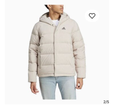 NWT adidas Helionic Ho Down Jacket Puffer 'Beige' Men s Small HY3934