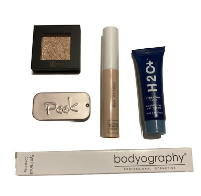 Lot of 5 Skin Care Cosmetic Beauty Items ~ H2o+, M2U NYC, Peek ~Eye, Face ~NEW