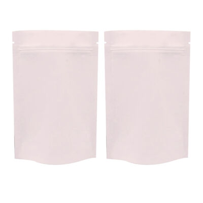Multi-QTY Matte Double-Sided Pink Mylar Food-Safe Stand-Up Zip Seal Lock Pouch