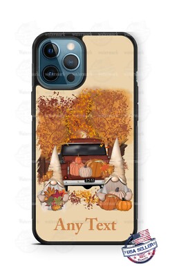 Lawn Gnome Pumpkin Harvest Pickup Truck Phone Case For iPhone Samsung Google