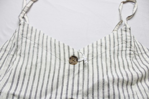 Marine Layer Women's Celeste Hemp Blend Cami LC7 Natural Stripe Medium NWT - Picture 2 of 5