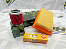 Oil Filter Air Filter & Spark Plugs Service Kit for Aprilia RS125 4T 2017-2020