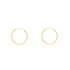 Orecchini a cerchio da donna - oro giallo 18K (750) (T1916P)