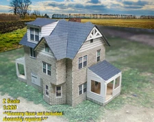 Z 1:220 Scale Building - House - Pre-Cut Cardstock PAPER Model Kit BGZ2