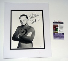 Frank Gorshin The Riddler 8X10 PHOTO Signed JSA CERT Mated Frank Gorshin The Riddler 8X10 PHOTO Signed JSA CERT Mated