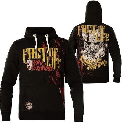 FACT OF LIFE Hoody Awake and Unafraid SH-06 Black Schwarz Hoodies Herren 