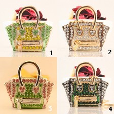 Purse Fashion Keychain Crystal Charm Cute Gift Bag Pouch 01006-9
