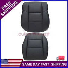 Fits 2009-2014 Acura TSX Driver Side Bottom & Lean Back Leather Seat Cover Black