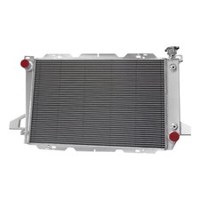 4 Rows Aluminum Radiator Fits 1985-1997 Ford F-150 F-250 F-350 Bronco 4.9l At-mt