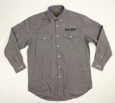 Wyoming Traders Mens M shirt heavy cotton Western Cowboy Ranch Long Sleeve