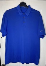 Nike Dri-FIT Victory Golf Polo Shirt Men-Short Sleeve-Blue-XL