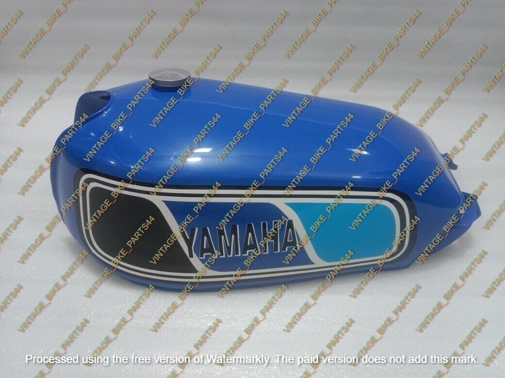 Yamaha 250 DT DT250 Enduro Steel Blue Painted Fuel Petrol Tank