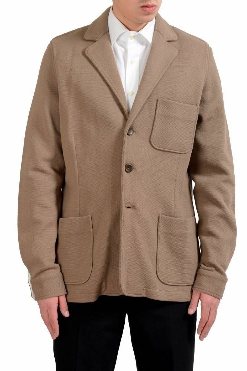 Мужской коричневый блейзер на трех пуговицах Malo, спортивное пальто, цена US 40, IT 50