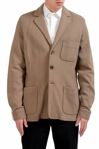 Malo, Malo Men's Brown Three Button Sport Coat Blazer US 40 IT 50