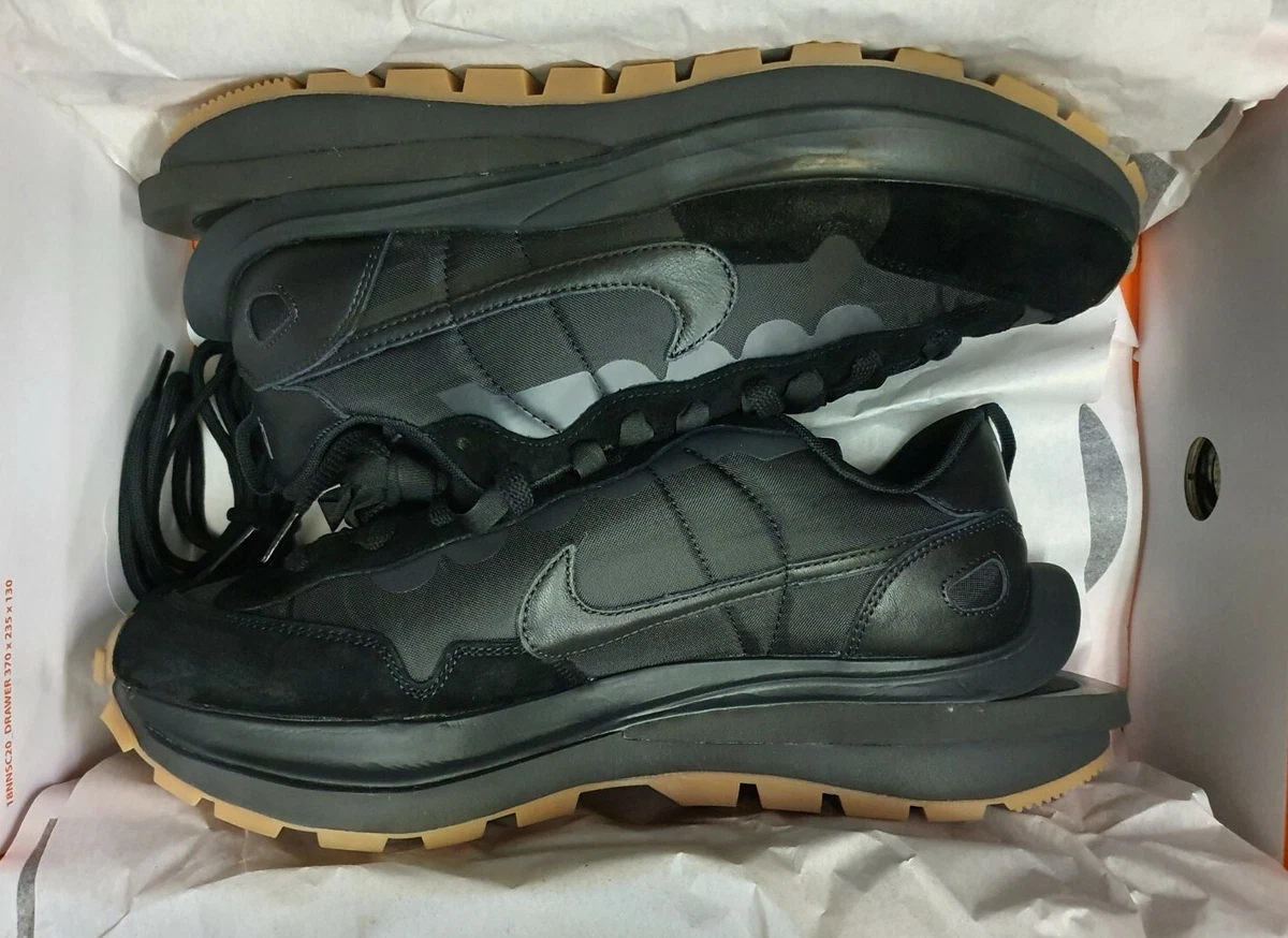 NIKE x SACAI VAPORWAFFLE Black Gum Off Noir DD1875-001 Sz 11 Vapor Waffle