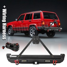 Rear Bumper W Tire Carrier 2 Hitch Receiver For Jeep Cherokee Xj 1984-2001 Rear Bumper W Tire Carrier 2 Hitch Receiver For Jeep Cherokee Xj 1984-2001