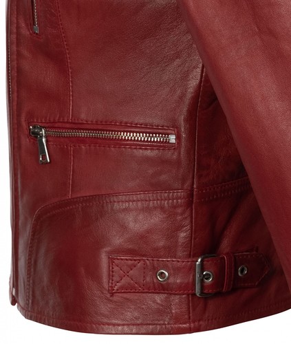 Women's leather jacket transition jacket leather jackets women's jacket genuine leather jacket D-490 - Picture 19 of 21