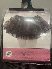Black Shimmer Tulle Tutu Child Size M/L Costume Dance Everyday Use