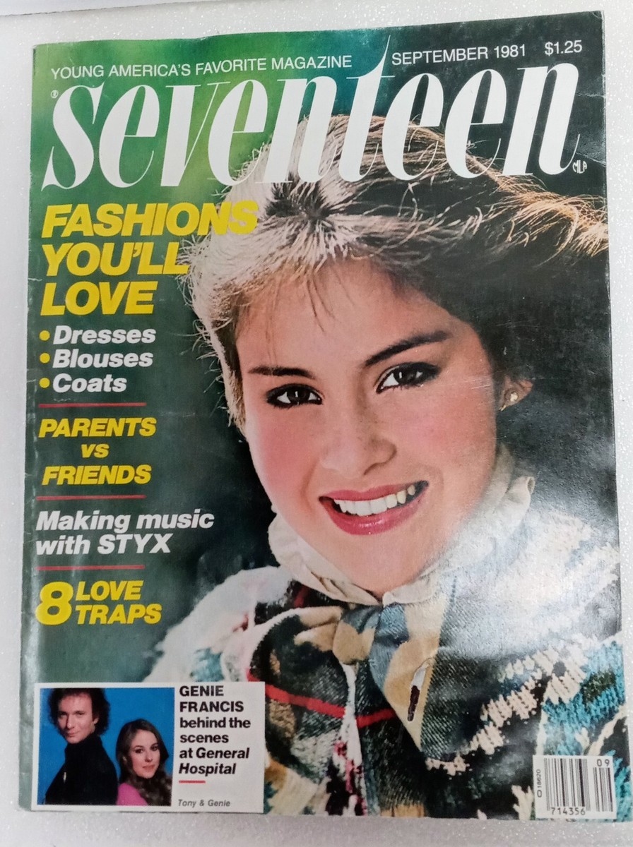 Seventeen Magazine September 1981 GENIE FRANCIS Luke & Laura