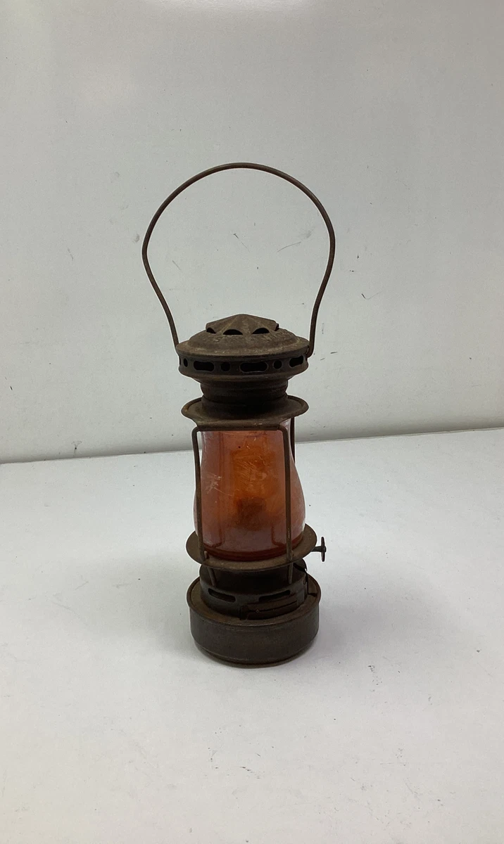 Early Dietz Scout Antique Small Skater Oil Lantern Lamp Pat 1914 Free Ship
