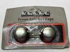 Kuryakyn Front Axle Nut Caps Chrome Covers for Harley Davidson Bikes PN 1201
