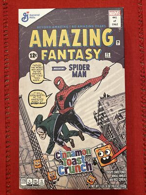 Cinnamon Toast Crunch Amazing Fantasy #15 Spider-Man /1962 Cereal Marvel