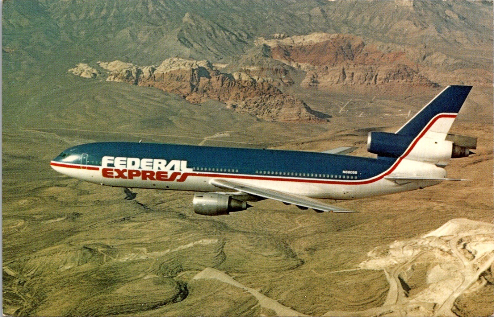 Federal Express DC-10-10CF Wide Body Freighter Postcard 25078