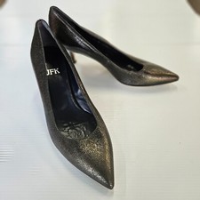Black 38 1/2 Heels. Size 8 USA vtg