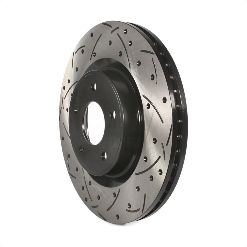 Front Coat Drill Slot Disc Brake Rotor Ceramic Pad Kit For INFINITI Q50