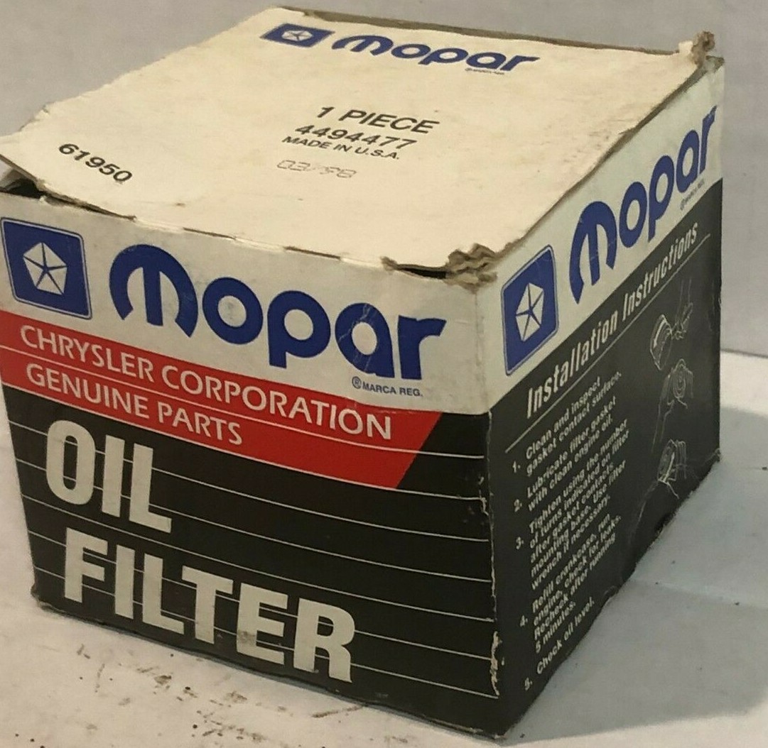 MOPAR 4494477 cross reference oil filters
