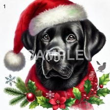 Labrador Retriever Acrylic Round Christmas Ornament choice of 1 