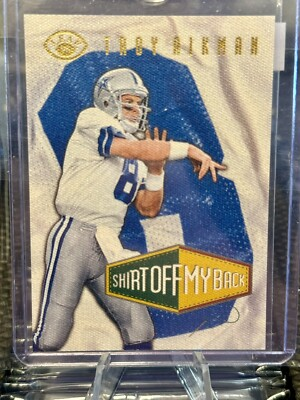 #ad 1996 Leaf Shirt Off My Back #5 Troy Aikman 2500 Cowboys $7.96