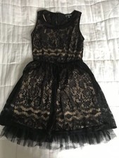 Womens Bebop Black Lace Dress Size Small