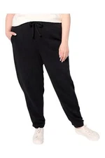 AnyBody Women's Brushed French Terry Joggers Black