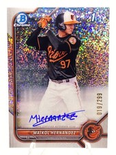 Maikol Hernandez 2022 Bowman Chrome Speckle Refractor 1st Prospect /299 CPA-MH