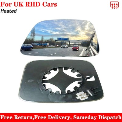 For Fiat Fiorno 2007-2025 Heated Wing Mirror Glass Right Driver Side