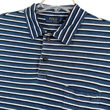 Polo Ralph Lauren Men's Nautical Striped Short Sleeve Polo Shirt Size XL