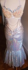 Mermaid Costume Cosplay B 34 W 29 H 39  Height 5' 4" /Bra cup 34 B