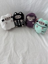 2025 Pusheen Halloween 4 Inch Ghost Grim Reaper Skeleton Frankenstein Set Of 4