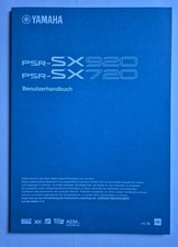 Yamaha PSR SX720 / SX920 Keyboard Bedienungsa...
