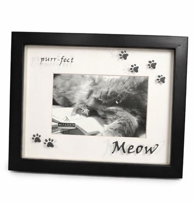 Malden Cat Photo Frame 4 X 6 Photo Black Frame Pet Lover Decor Meow Perfect