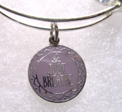 ''NEW''  -Alex and Ani- ''JUST BREATHE'' - Bangle Bracelet - W/ Gift Box